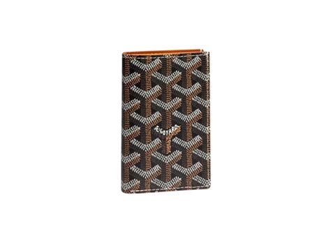 goyard saint pierre wallet goyardine black tan|Goyard Saint.